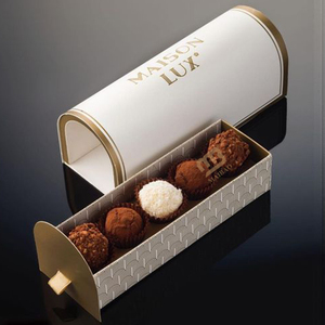 Một bên mở quà tặng sang trọng Macaron hộp bán buôn Cookie món tráng miệng bao bì hộp cho Macarons tùy chỉnh Macaron ngọt ngào ngăn kéo hộp giấy - Product Image 5