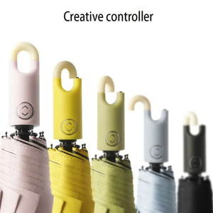 Hot Bán <span class=keywords><strong>Mini</strong></span> Móc <span class=keywords><strong>3</strong></span> Gấp Ô Nhỏ Gọn Xách Tay Mưa Windproof 8 Xương Sườn Gấp Tự Động Ô Với Logo - Product Image 4