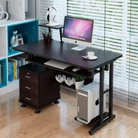 Bureau d'ordinateur OEM avec tiroir de rangement, plateau pour clavier, support pour moniteur et support pour unité centrale, poste de travail pour la maison
