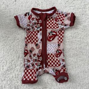 Klaar voor verzending 2-weg rits zomer zachte shorties groothandel baby kinderen bamboe kleurrijke meisjes jongens kleding - Product Image 3