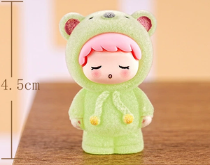 ชุดหมีสี<span class=keywords><strong>น้</strong></span>ำเงิน Xinhui Flocked Blue Bear Onesie Chibi แบบกล่องสุ่ม ของสะสม ตุ๊กตานอนหลับน่ารัก สำหรับตกแต่งโต๊ะทำงาน และคนรักของน่ารักๆ - Product Image 3