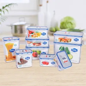 Produceren Saver Voedsel Stapelbaar Clip Lock Tritan Plastic Oem Lekvrij Snoep Luchtdicht Snack Bulk Voedsel Opslag Containers