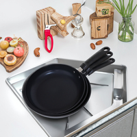 Poêle à frire antiadhésive OEM pour la cuisson à domicile Design de style coréen pour la friture de crêpes pour cuisinière à induction à l'extérieur
