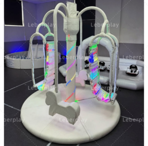Machine LB-C1 Electric Baby Elephant Coconut <b>Swing</b> Palm Tree Merry-Go-<b>Round</b> Soft Play Indoor Carousel Equipment Playground - Product Image 5