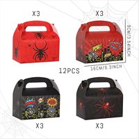 Boîtes de faveur de fête d'anniversaire d'araignée boîtes de bonbons en papier de jeu de héros pour fournitures de fête d'anniversaire d'araignée décorations d'anniversaire de héros