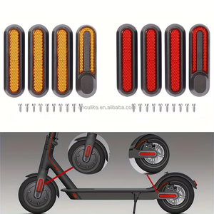 Cubierta de rueda reflectante Carcasa protectora para <span class=keywords><strong>Xiaomi</strong></span> M365 <span class=keywords><strong>Pro</strong></span> <span class=keywords><strong>2</strong></span> 1S Scooter Eléctrico tapa de cubo trasero delantero pegatina reflectora de seguridad nocturna - Product Image 6
