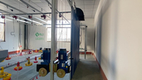 Nouveau système de bâtiment fermé préfabriqué pour volailles U-BEST UBT-13 avec équipement complet et automatique pour l'élevage de poulets de chair, garantie 1 an