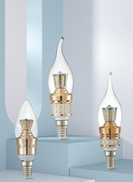 Ampoule LED Corn E27 E14, lumière de bougie, 5W 8W 10W, CCT, pour éclairage mural, de plafond, de parapluie, de lustre, de anneau, en aluminium