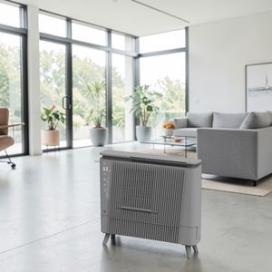 Panneau de commande de déshumidificateur et sécheur d'air DDV052EP pour chambre à coucher, design ultra-fin et élégant, fonction de chauffage murale. - Product Image 5