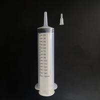 JAPI 150-500ML Seringue à vis de distribution de grande capacité Seringue médicale jetable 150-500ml Seringues d'alimentation en plastique