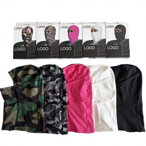 XUNGE OEM Black Box Ski Mask Balaclava Cold-Proof Windproof Unisex Custom Logo Embossed Checked Sports Daily Travel Outdoor 100% - Product Image 3