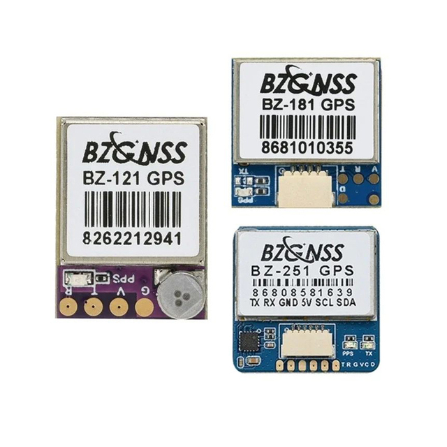 BZGNSS BZ-251/BZ-181/BZ-121 Multi-System GPS Module - Ublox M10 for FPV Drones Fixed-Wing Rescue & Positioning
