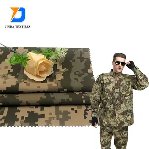 Jinda Textilien Greta Poly und Baumwolle Twill TC 80/20 65/35 Arbeitskleidung Einheitliches Gesamtwerkzeug GRETA TC 80/20 PD W/R bedruckt Tarnbild MULTICAM