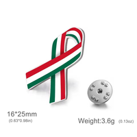 Épinglette en émail personnalisée avec ruban du drapeau national français, broche pour costume de fan de sport européen, badge de tenue DIY, bijou souvenir