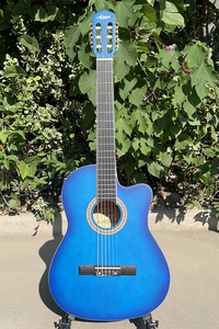 <span class=keywords><strong>Guitarra</strong></span> Clásica Aiersi <span class=keywords><strong>Popular</strong></span> para Principiantes <span class=keywords><strong>y</strong></span> Estudiantes, Color Azul, Acabado Mate, Venta al por Mayor - Product Image 6