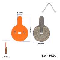 Plaquettes de frein en céramique orange EU Ulip pour trottinettes électriques Kugoo G2 Pro G2 Max M4 Max et vélos de montagne – Pièces de rechange pour freins à disque