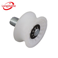 Rouleau de suspension de porte d'ascenseur industriel Ferma* D33*15*M10 33*15mm Filetage M10 Matériau PA Pièces de rechange pour poulie de porte de palier/cabine