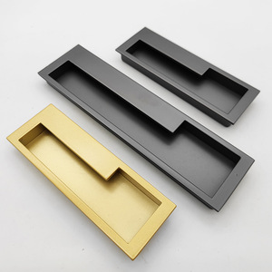 Di chuyển cửa xử lý giấu hiện đại được xây dựng trong cửa trượt rãnh lõm chốt vô hình cửa tủ xử lý - Product Image 6