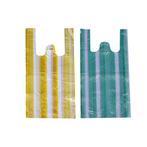 Bán buôn biểu tượng tùy chỉnh in bao bì nhựa mua sắm túi nhiều màu sắc T-Shirt Túi - Product Image 3