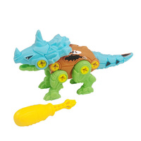 Jouets de construction en plastique à assembler soi-même, modèle dinosaure démontable, blocs de construction combinables, jouets à visser et à lancer, vente en gros