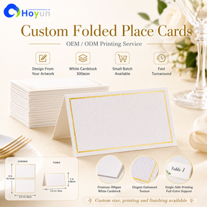 Segnaposto per Matrimonio Personalizzabili con Bordo Dorato, Eleganti Carte da Scrivere per Nomi Ospiti e Tavoli, Decorazione per Banchetti - Product Image 2