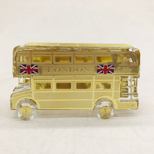 Oro Plata Rojo Placa de metal London Bus Crystal London UK Souvenirs 2017 - Product Image 5