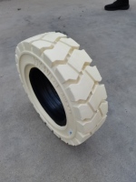 Pneu plein pour chariot élévateur électrique 15x4.5-8 200/50-10 18x7-8 140/55-9, non-marquant, couleur blanche