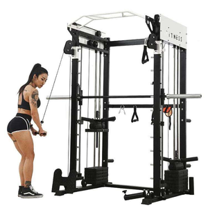 XOYOOU Máquina Smith Multifuncional con Cable Cruzado, Gimnasio Doméstico Todo en Uno, Rack de Potencia, Construcción Metálica, para Cuerpo Completo, Soporta 140KG - Product Image 3