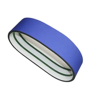 Minsen Blauwe Doek Spons Cover Pvc Transportband Schuim Transportband Transportband Voor Capping Machine