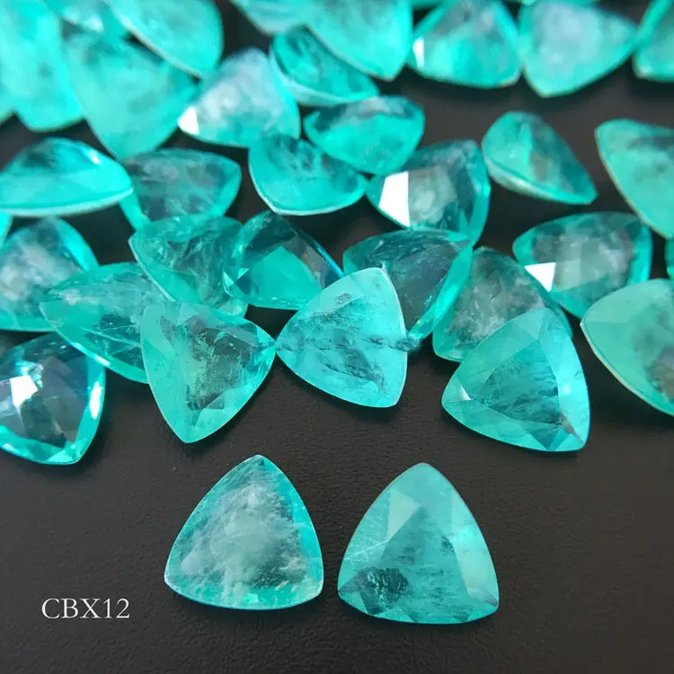 The best-selling gemstone in Europe and America billion cut Paraiba Color Fusion stone