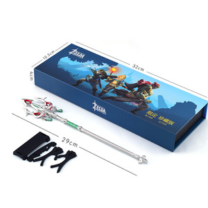 Légende de <span class=keywords><strong>Zelda</strong></span>, lance légère à échelle réduite, 29 cm, coffret cadeau de festival, artisanat tout en métal, couteau personnalisé, modèle de pistolet, épée, hache, <span class=keywords><strong>prix</strong></span> de gros - Product Image 1