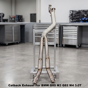 Tuyau d'échappement intermédiaire en acier inoxydable Vortex Performance compatible avec BMW G80 M3 G82 M4 3.0T, échappement haute performance, pièces de tuning auto - Product Image 1