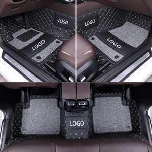 Accesorios para Auto en Oferta, Juego Completo de 4 Piezas de Tapetes de Cuero de Lujo para Auto, Personalizados para <span class=keywords><strong>Santa</strong></span> <span class=keywords><strong>Fe</strong></span>/X5 Mercedes-Benz, para Vehículos con Volante a la Derecha - Product Image 3