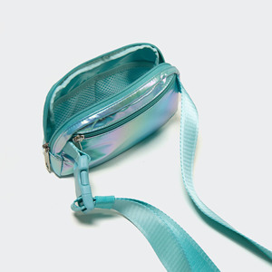 Elegante Bolso Bandolera Iridiscente Ligero de Poliéster con Correa Ajustable y Lazo Elástico para Artículos Esenciales Diarios - Product Image 5