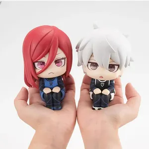 5 stilleri 9CM Siiting heykeli heykelcik mavi kilit Chigiri nama Nagi Seishiro Isagi Yoichi Figuras oyuncak modeli bebek PVC Anime figürü