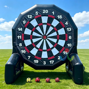 Tablero de dardos inflable grande de fútbol con velcro, juego deportivo con bolas adhesivas para <span class=keywords><strong>alquiler</strong></span> en eventos - Product Image 1