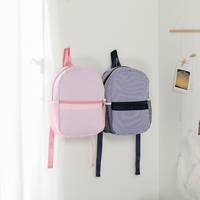 Großhandel Seersucker Casual Rucksack-Set mit individuellem Logo, tägliche Schultasche, modische Reisetasche