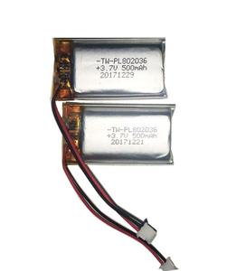 500mAh 802036 3,7 V hard case drone enrich power lithium polymer battery cells - Product Image 3