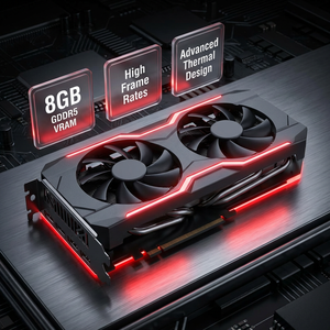 GPU ASUS 5050 de 8GB GDDR6 de 192 bits, doble ventilador, 2 ranuras PCI 3.0 X16, bajo nivel de ruido, para estación de trabajo, con DisplayPort/Alto Rendimiento - Product Image 6