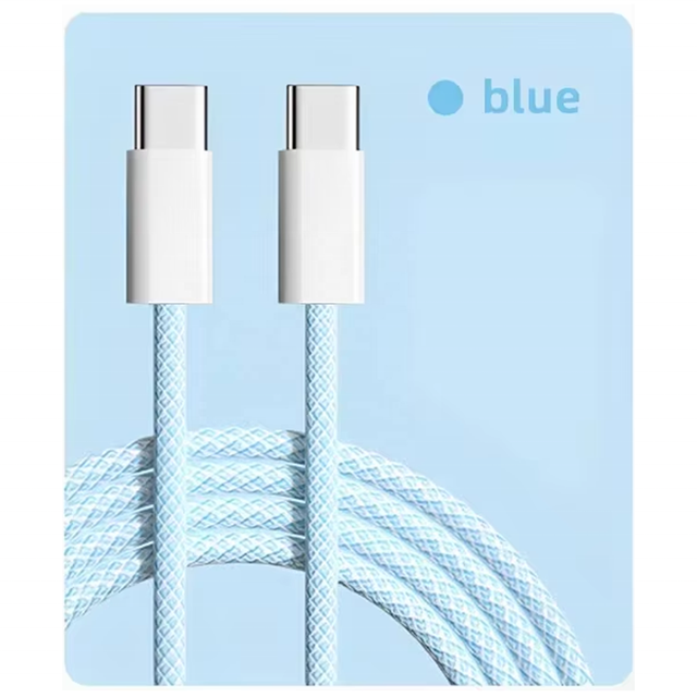 HNT Hot Sale 2M 3A Magnetic USB-C to Type-C Nylon Braided Cable 60W PD Fast Charging Pure Copper Conductor for Mobile iPhone