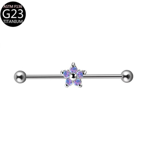 Barre industrielle en titane F136 avec zircon pour <span class=keywords><strong>piercing</strong></span>, bijoux de <span class=keywords><strong>piercing</strong></span> pour cartilage d'oreille, bijoux de <span class=keywords><strong>piercing</strong></span> corporel, <span class=keywords><strong>piercing</strong></span> de pont nasal - Product Image 3