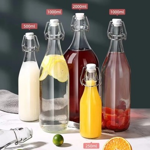 Bottiglie in Vetro Trasparente di Alta Qualità <span class=keywords><strong>per</strong></span> Bevande 250ml 500ml 750ml con Tappo a Scatto <span class=keywords><strong>per</strong></span> <span class=keywords><strong>Birra</strong></span>, Tequila, Tappo a Vite Sigillato 4oz 8oz - Product Image 3