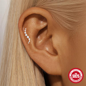 Boucles <span class=keywords><strong>d</strong></span>'oreilles en pierre naturelle de tungstène, forme géométrique, étoile à huit branches, <span class=keywords><strong>diamant</strong></span>, tête plate, piercing, <span class=keywords><strong>clou</strong></span> <span class=keywords><strong>d</strong></span>'<span class=keywords><strong>oreille</strong></span>, bijoux de haute qualité - Product Image 4