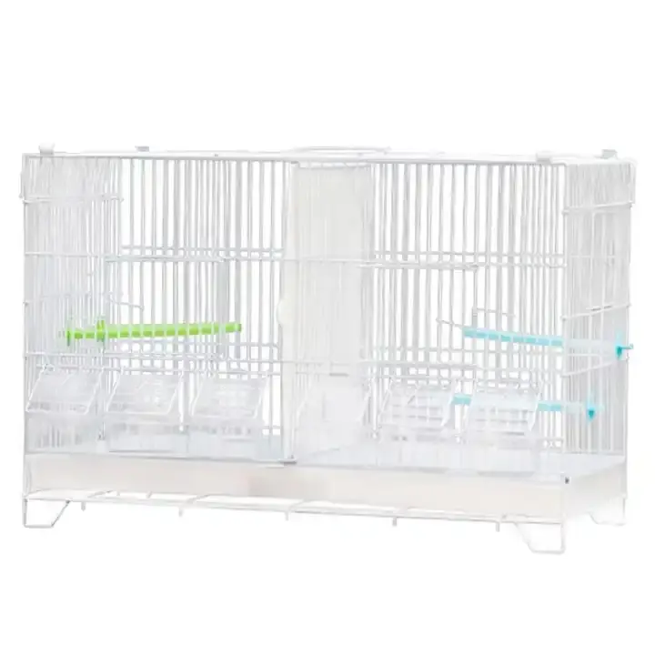 Produits pour animaux domestiques Cage de vol Cage à oiseaux en acier métallique, cage empilable pour oiseaux multiples, caisse domestique pour animaux de compagnie très petits