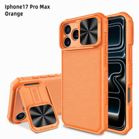 Coque Magnétique HEYBINGO pour IP 17 18 Pro Max avec Support Coulissant pour Objectif et Protection Anti-Chute – Élégante