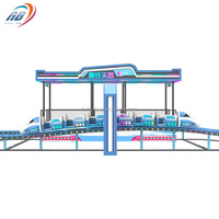Attraction de fête foraine pour enfants : Mini-train à grande vitesse sur rail, équipement de parc d'attractions pour enfants