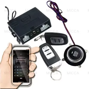 Best Auto APP Smart Key Car Alarm With Remote Engine Start System For Security Car Remote Keyless Start Kit