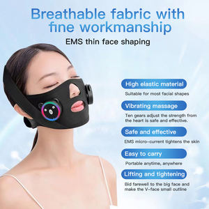 Micro-corrente Facial Massagem Bandagem V <span class=keywords><strong>Face</strong></span> Lifting Apertando Máscara Aparelho De Beleza Fade Law Line Duplo Queio V-Line - Product Image 3