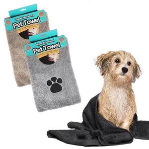 Toalla de Baño de Lujo de Rápida Absorción para Perros, Diseño de Bata de Baño, Suave y Cómoda, Microfibra Estampada, Venta al por Mayor - Product Image 1