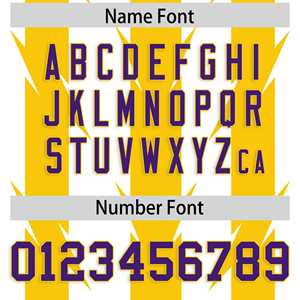 Maillot de football américain personnalisé en or blanc avec motif graffiti rayé Razr - Product Image 4